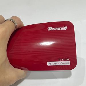 PET Crystal Crimson TPU Color PPF 7mil Gloss Self-Healing Anti-Scratch Red Film
