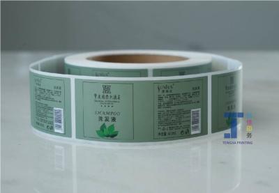 Strong Adhesive  Shampoo Sticker Label Waterproof Roll Packaging