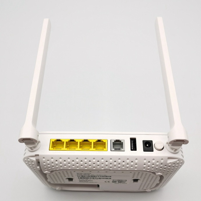 Модем ftth wifi GEPON ONU ONT маршрутизатора 1ge 3fe 1tel 2.4ghz 5dbi wifi Hisilicon HK739 GEPON ONT