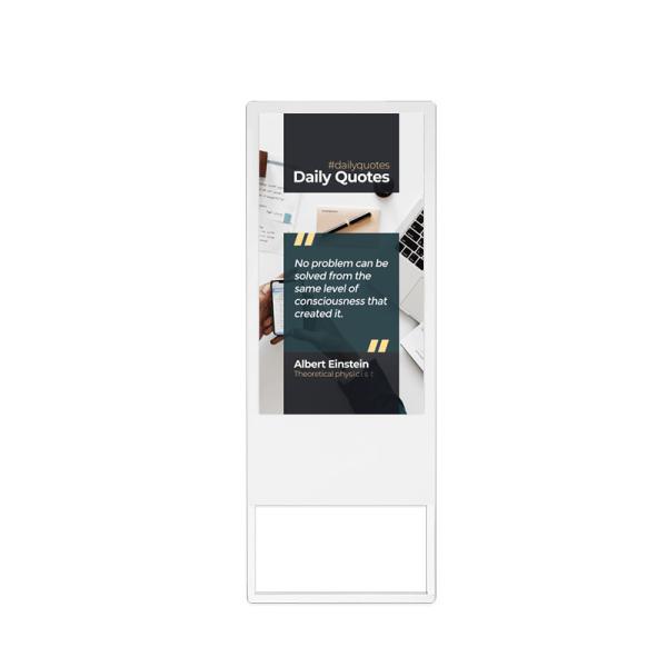 43 Inch Flat Glass Advertising Equipment LED Advertising Display For Company Culture Spread
