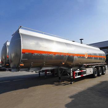 Mechanical Suspension Fuel Tanker Semi Trailer 30000kg Max Payload