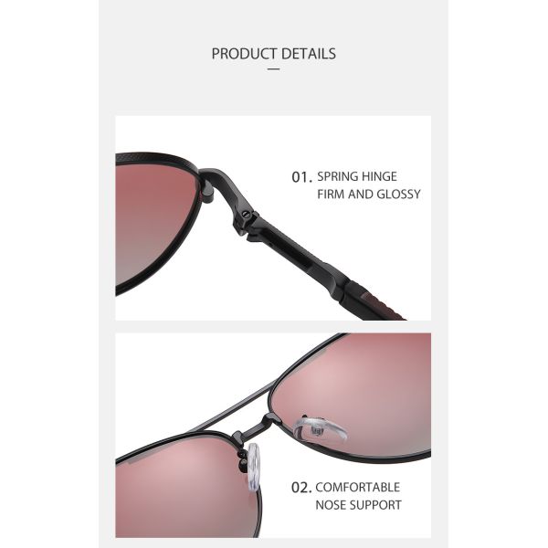 Service des douanes de Metal Frame Sunglasses d'aviateur avec la lentille de 60mm