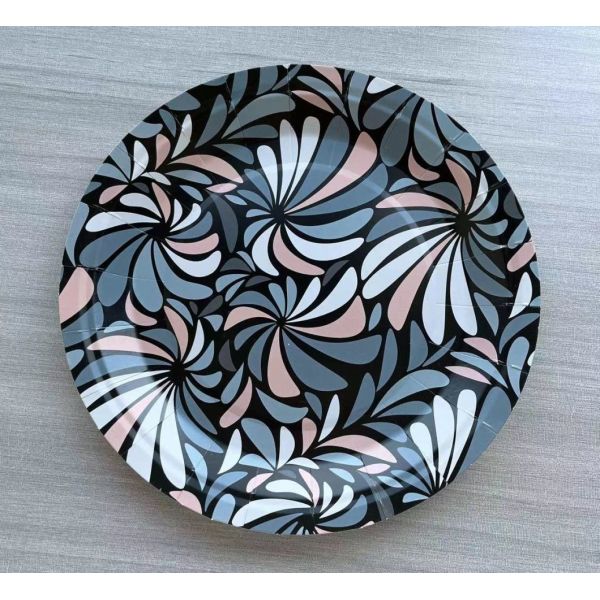 7inch Customizable Disposable Plates Colourful Party Plates for Birthday Party Tableware