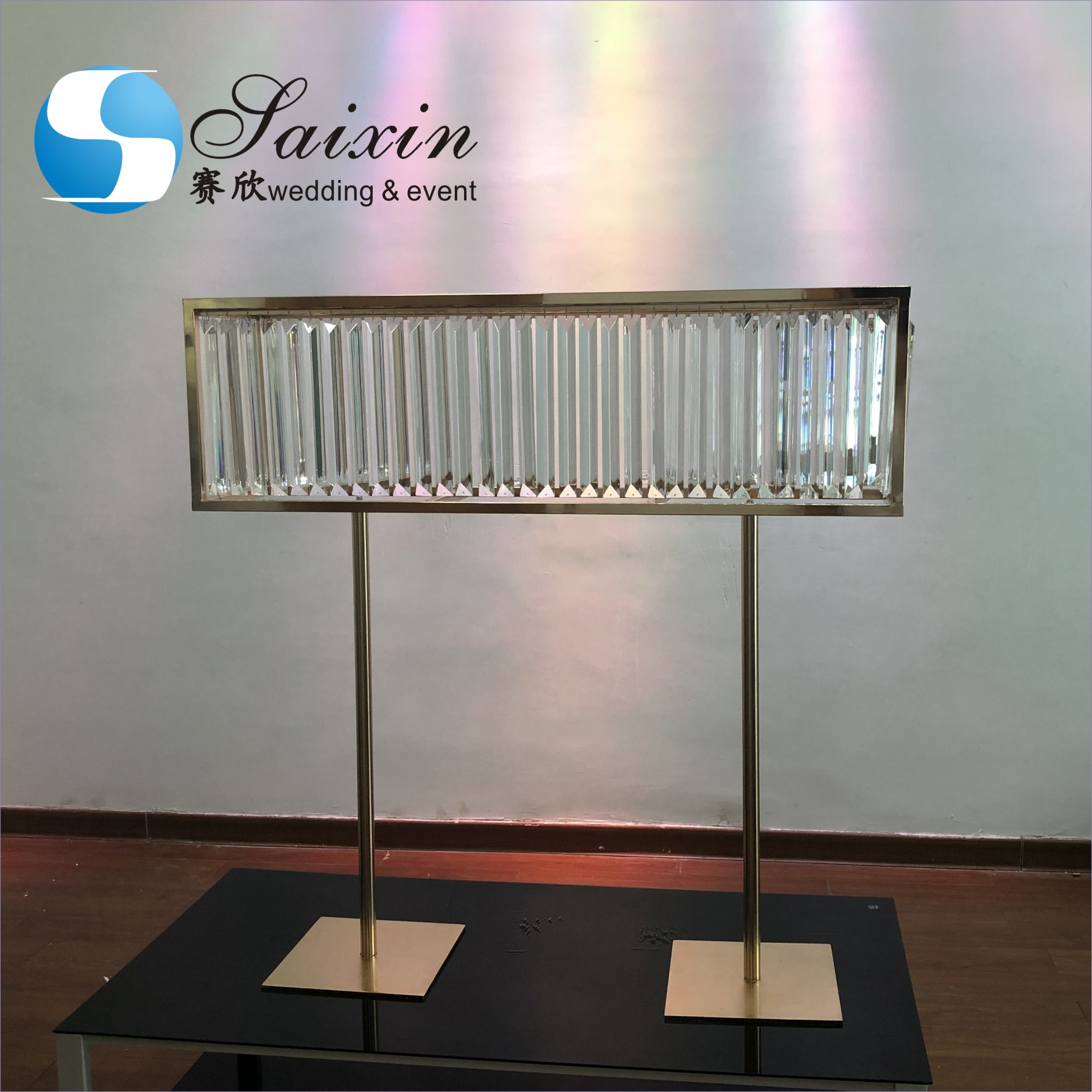 Винтажный кованый железный стоящий люстральный пол люстра высокий роскошный шестиугольный золото 160 см