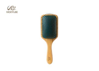 Square Oar Beech Wood 9.75 Inch Wooden Handle Hair Brush