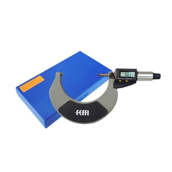 75-100mm/3-4 Digital Outside Micrometer with LCD Display and Carbide Tips