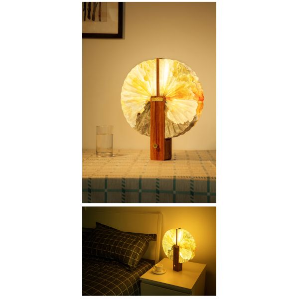 Printable LED Origami Table Lamp Paper Lights Eco Friendly