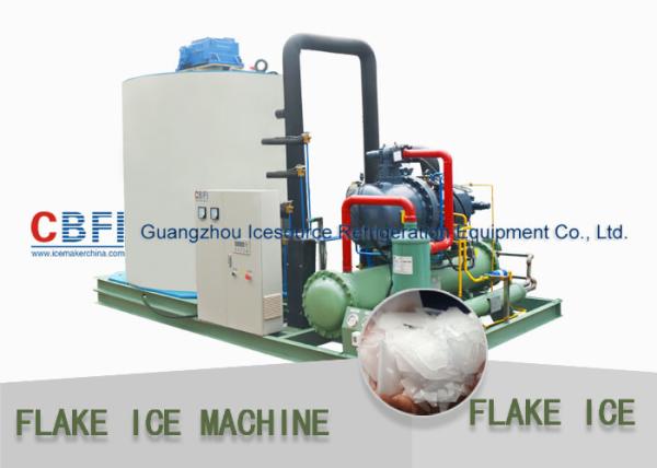 25 Hp Semi Hermetic Compressor Flake Ice Machine -5℃ ice temp 5 ton / day