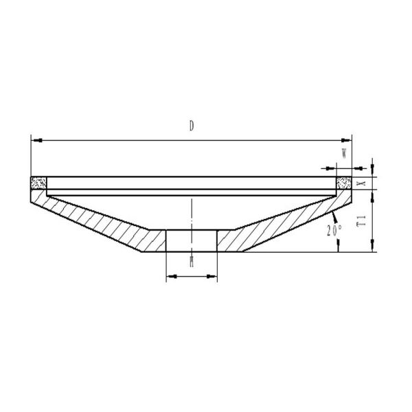 Wear Resistance 8 Inch Diamond Grinding Wheel Abrasive Disc