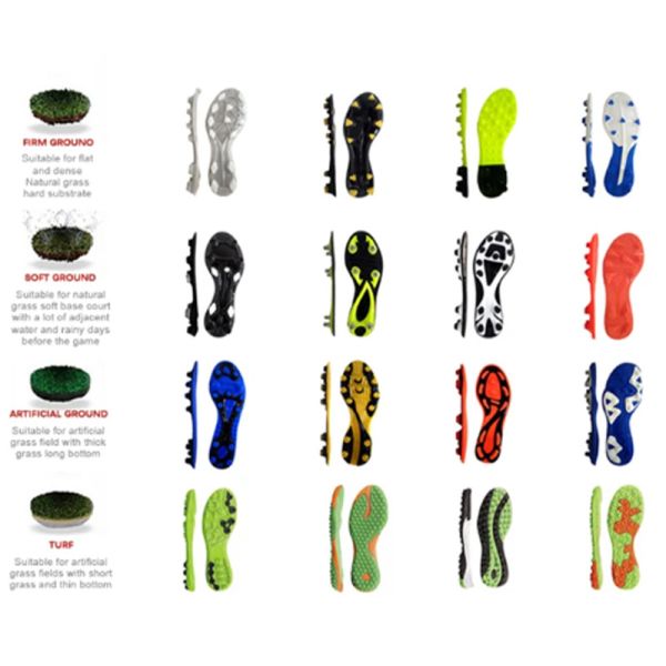 Training Professional Best Leather All Ages Soccer Football Cleats Fustal Shoes