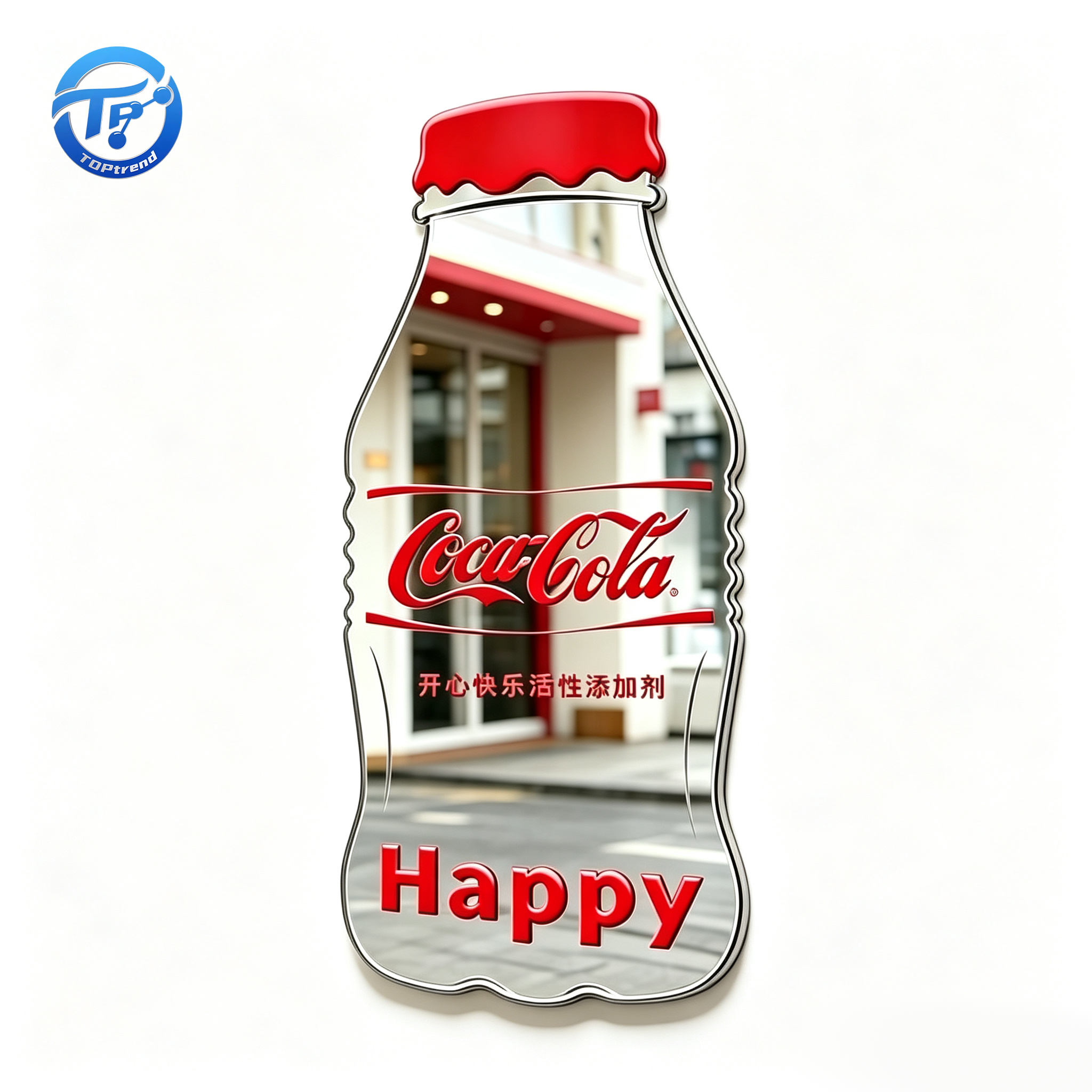 Irregular Cut Acrylic Mirror Sheet Check In Acrylic Decorative Mirror For Cafe Retail Store