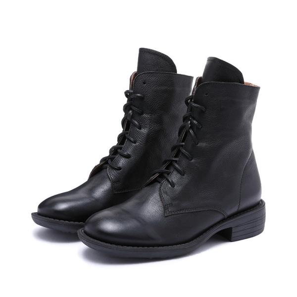 S208 Manufacturers autumn and winter warm velvet thick handmade leather boots fashion classic all-match Martin boots sho
