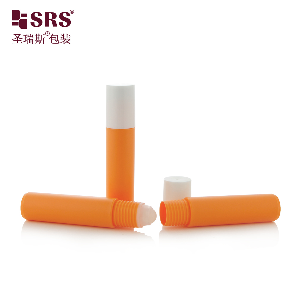 10 ML Cosmetic Plastic Roller Ball Bottle, Refillable Roll‑on Container For Aromatherapy Oil