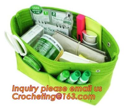 Women new style Travel Make Up Cosmetic Felt Organizer Bag, Multifunction Wash Organizer Travel Cosmetic Bag organizer