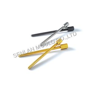 Gold and Black TiN Coating Core Pins with HRC44-46 Hardness and ±0.01mm Accuracy for Honda Die Casting Auto Parts