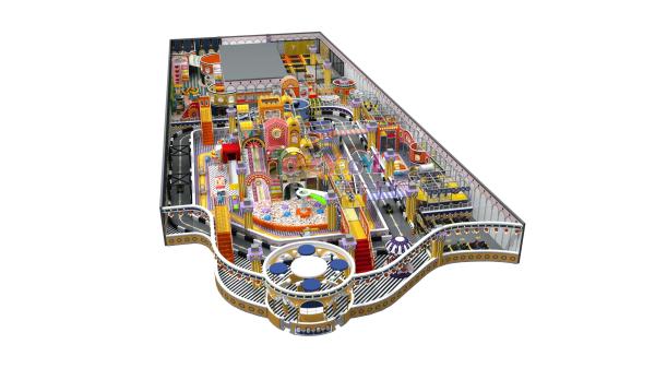 1900 Squares Custom Indoor Playground Multi Functional Large Indoor Play Structures