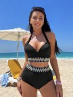 Estilo Confortável Traje de Banho Sem Faixas Bandeau Design Trajes de Banho de Verão