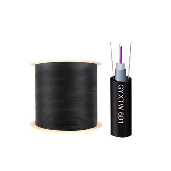 Outdoor Armoured Fiber Optic Cable G652D 4/6/8/12 Cores Center Loose Tube Duct GYXTW