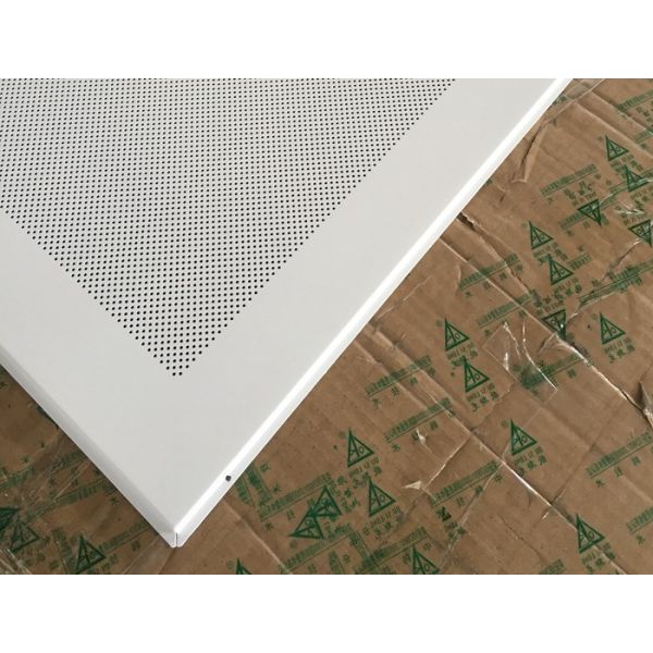 600 x 600 Fireproof Acoustic Aluminum Perforated Ceiling Panel for Building Ceiling Wall Decoration