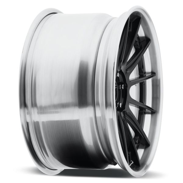 gloss candyblack-brushed gloss clear stepped and flat lip 18 inch 19 inch 5x112 cars wheels