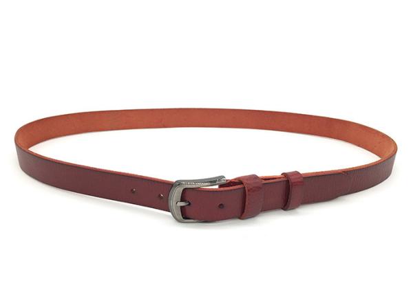 High Strength Genuine Leather Waist Dress Belt For Girls Pants / Women Skinny Belt