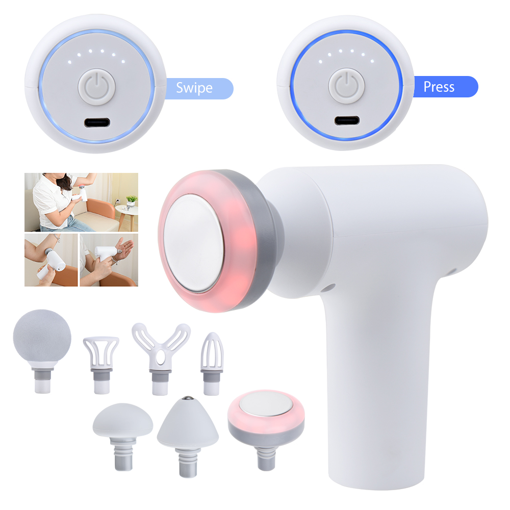 2025 Hot Mini Heat Deep Tissue Quiet Percussion Vibration Portable Massage Gun With Gift Box