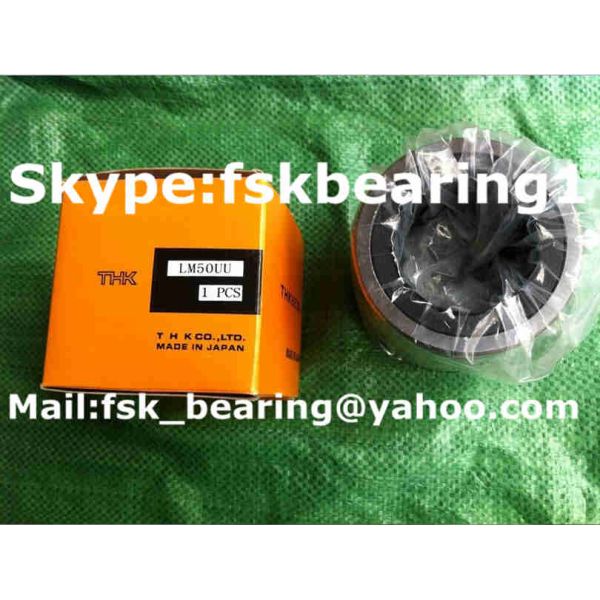 LM50 UU Thk Linear Bearings  / Linear Bush Bearing Stainless Steel Cage