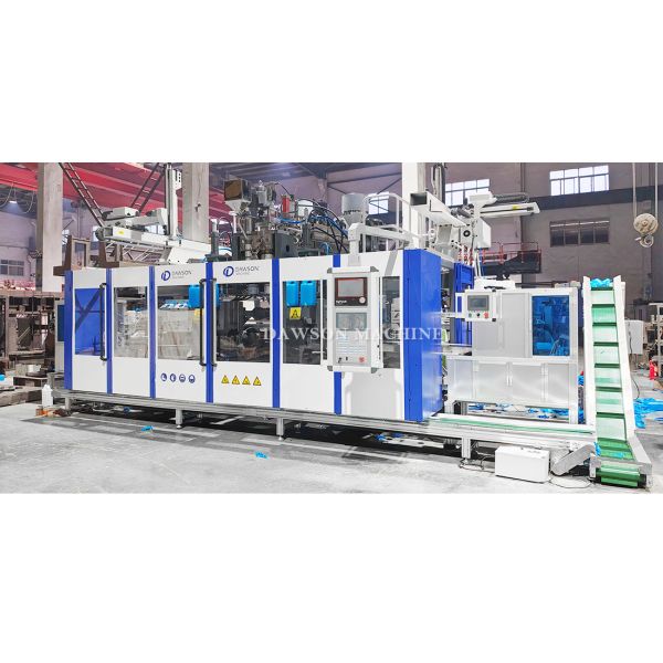 Automatic DSB90II Double Station Blow Molding Machine with Triple Screw for 5L Containers