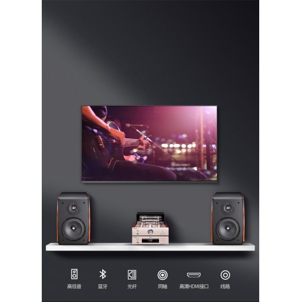 Orador passivo da estante da cor de madeira, orador em dois sentidos de Bluetooth 8 ohms