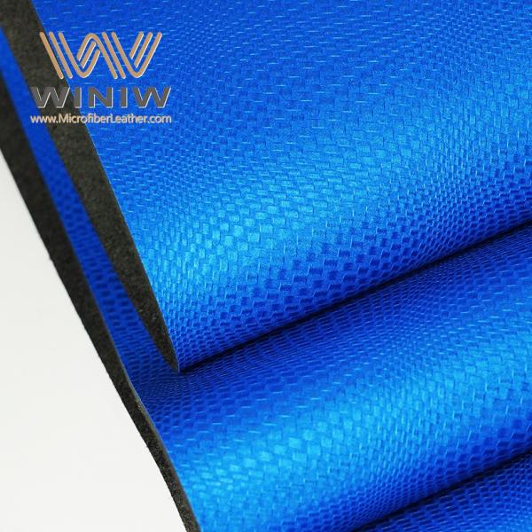 0.8mm Thickness Blue Vegan PU Micro Leather Shoe Upper Material