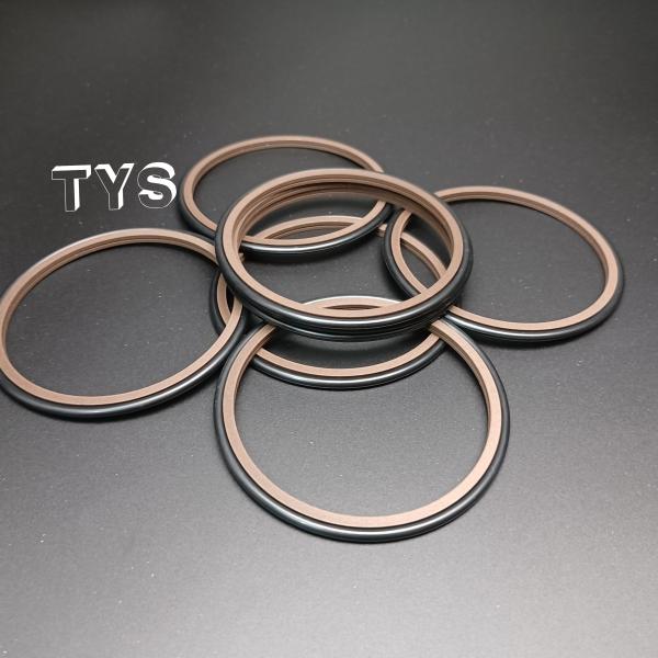 80x91.5x4.2black and brown  Rotary Shaft Seals Kit GRS Rod Step Seal Ring for Excavator High Quality Glyd best seal Ring