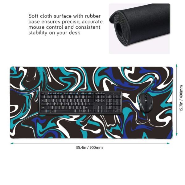 900*400*3mm Large Gaming Mousepad Art Strata Liquid Mouse Pad for Compute Mouse Gamer