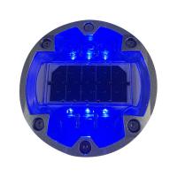 143mm Diameter Solar Powered Road Studs 6 Screws Aluminium Case For Road Marking