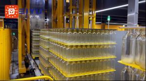 Low Level Bulk Bottle Depalletizer For Empty Glass Bottles 14kw 800L/Min