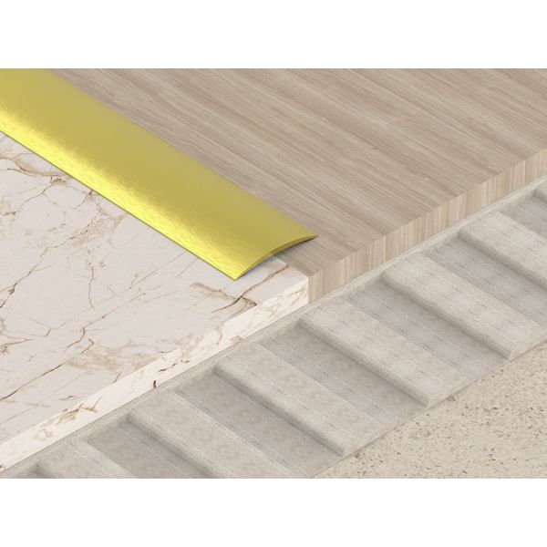 T Shaped Buckles Decorative Aluminium Angle Strip 10mm Floor Curved Cover Strip