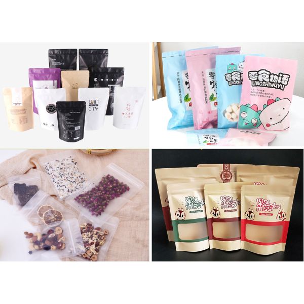 Eco Friendly Chips Snack Heat Seal Pouch with Gravure Printing and Sealing Handle