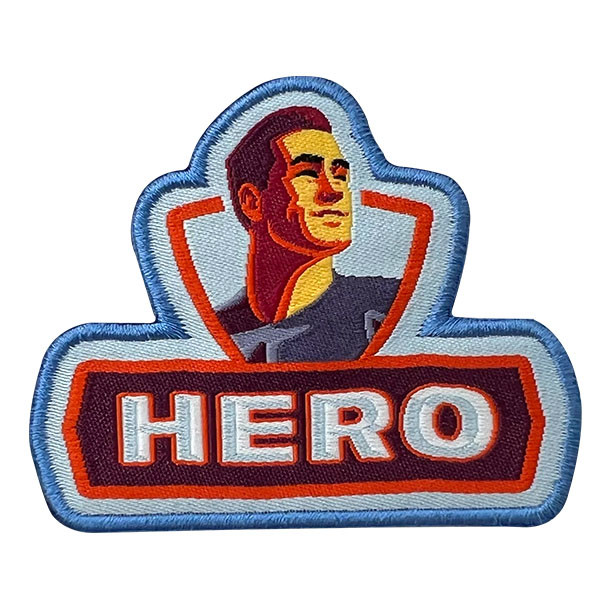 Свободный герой формы вышил утюгу заплат велкро прочному на заплатах для шляп