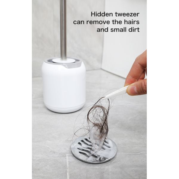 Щетка и держатель чистки туалета силикона Bathroom устойчивая установили универсальный