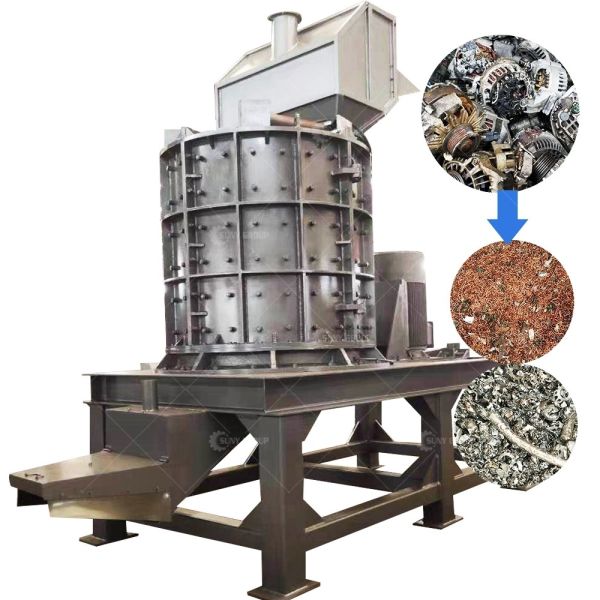 12000KG Máquina para hacer arena con martillo vertical y triturador compuesto con una capacidad de 800-1000 kg/h