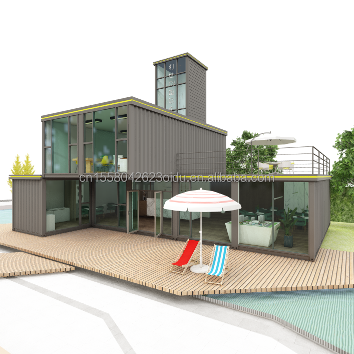 Galvanized Steel Square Tubes The Foundation of the Fine Modern Style Bedroom Loft House Container Prefab Beach Hotel Villa