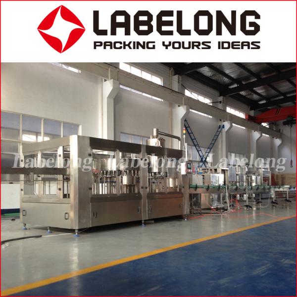 PET / Glass Bottle Liquid Bottling Machine For Juices Mineral Water Purified Water