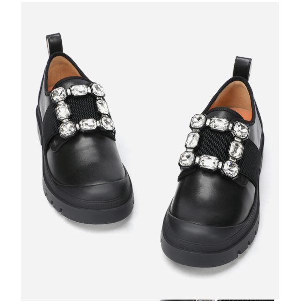 Black Flat For Women New Styles Office Lady Shoe , Casual Mary Jane Flat Shoe