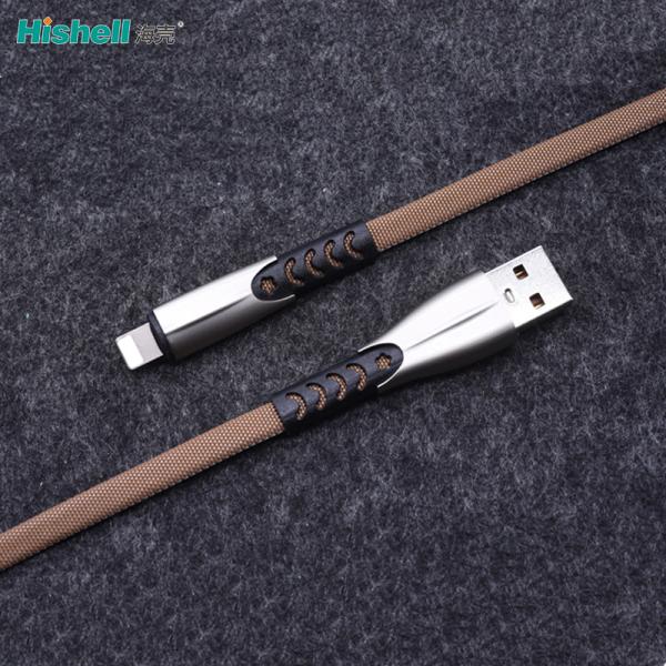 Anti Fouling Multiscene Mobile Charger Wire , Nylon Braided Cell Phone Cords