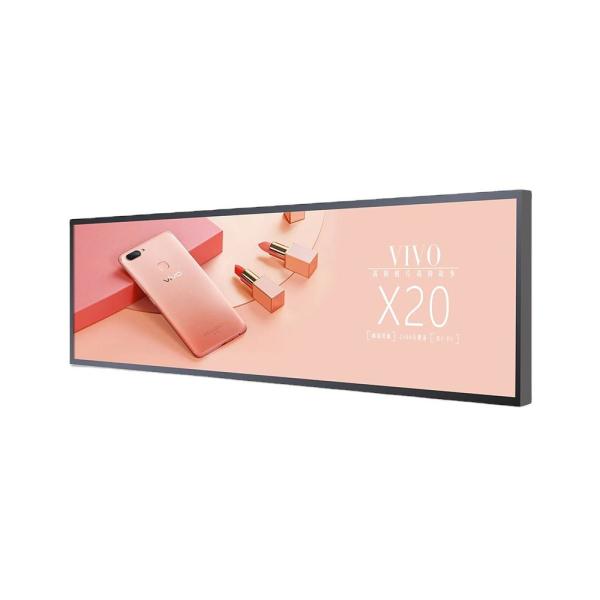 Customized Ultra Wide Digital Signage Wall Mounted Hanging Advertising Display Rectangular