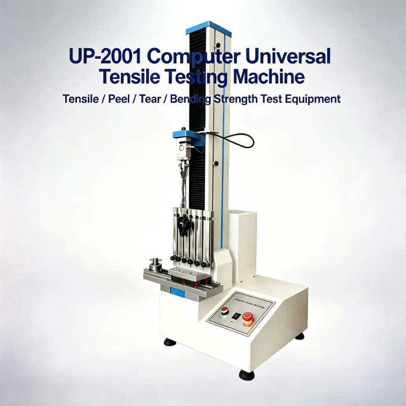 Single Column Economical Basic Tensile Strength Tester With Manual Load Adjustment