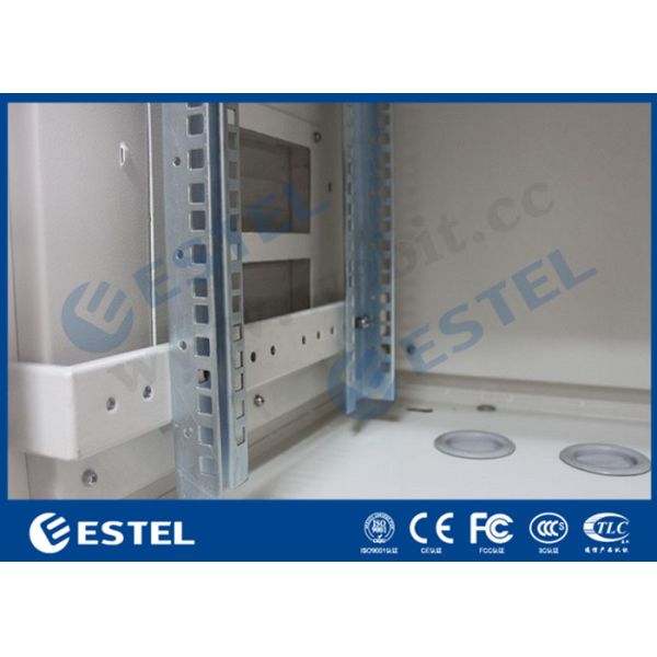 Шкаф телекоммуникаций двойного кондиционирования воздуха стены на открытом воздухе гальванизировал стальную переднюю дверцу входного люка