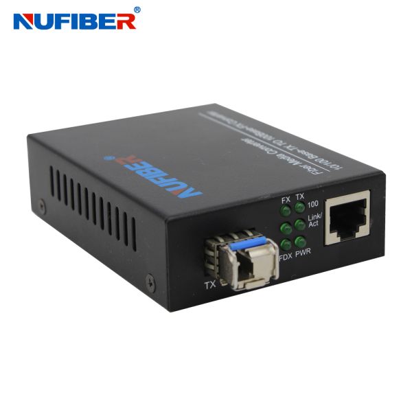 SFP Media Converter 100M SFP To 10/100M RJ45 Optic Media Converter 5V DC Power Supply SFP UTP Converter