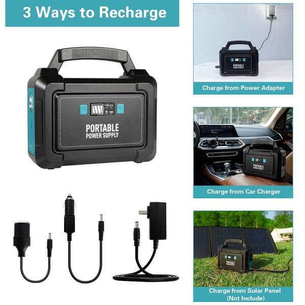 Home Fast Charging Portable Power Station 40ah 150W Mini Solar System Generator