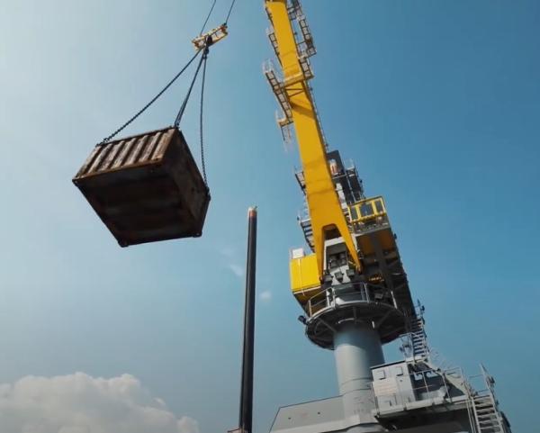 GOST 3.2m~6.0m Rail Span Track Type Ship Deck Cranes Long Distance Heavy Weight