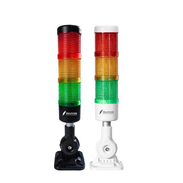 OUJVAN Q1A Customizable LOGO Signal Tower Lamp with 95dB Buzzer and 50,000-Hour Lifespan for Industrial Automation